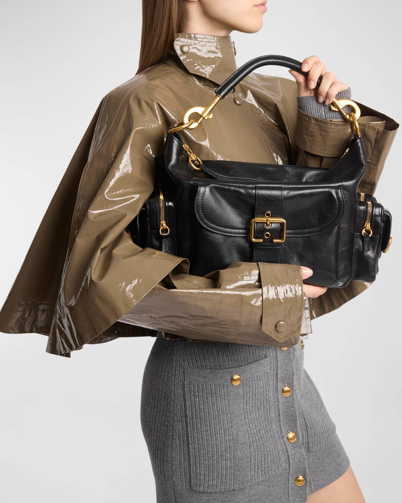 Camera Bag Medium in Natural Shiny Calfskin Product Image