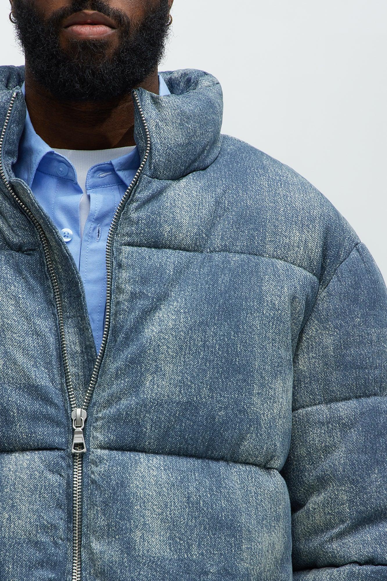 Inwood Printed Denim Puffer - Blue/combo Product Image