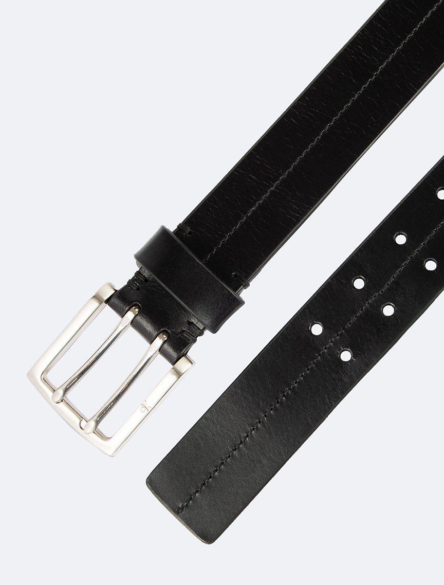 Stitched Leather Double Prong Belt Product Image