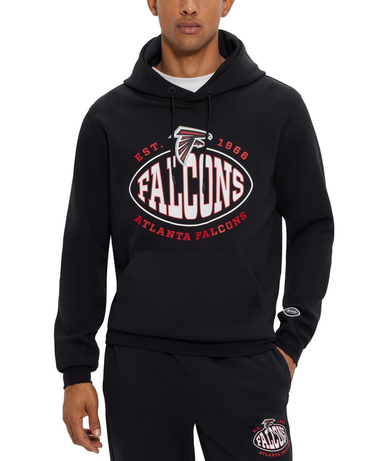 Men's BOSS X NFL  Black Minnesota Vikings Touchback Pullover Hoodie, Size: Medium Product Image