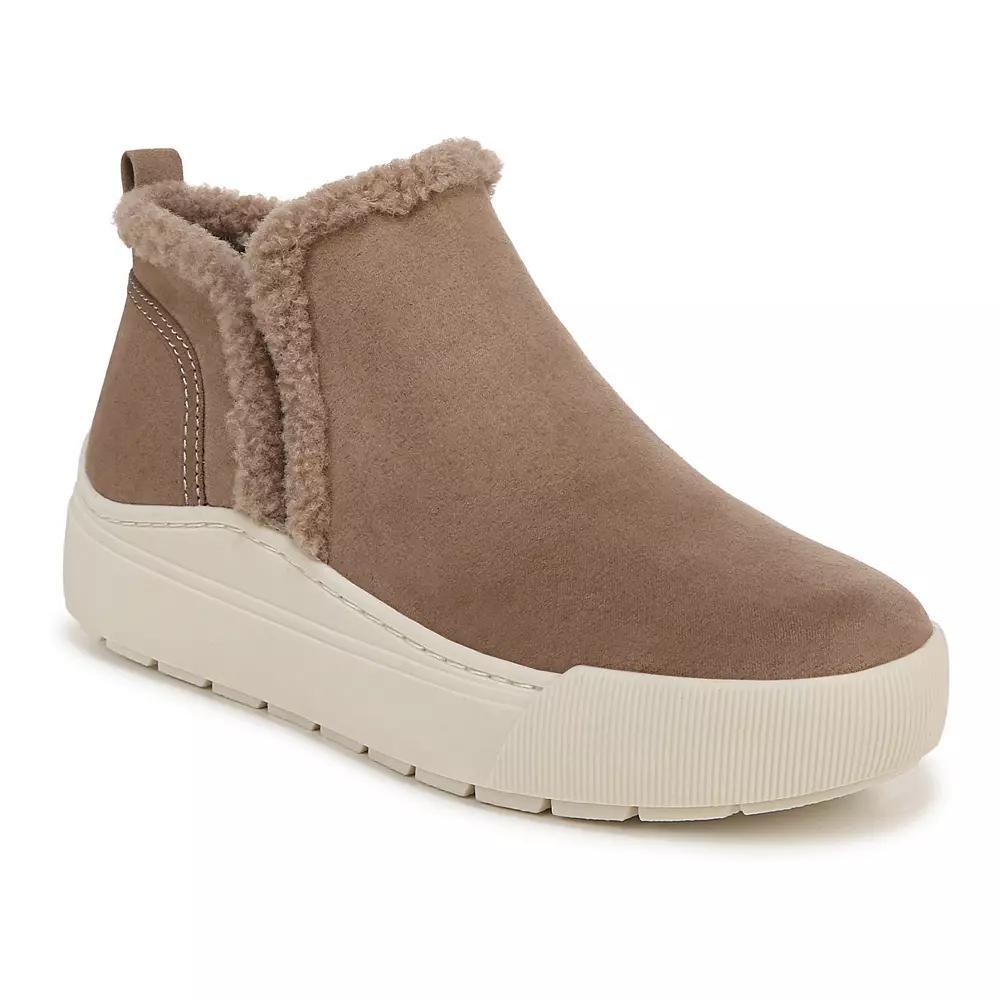 Dr. Scholls Time Off Yo Womens Cozy Ankle Boots Gray Grey Product Image
