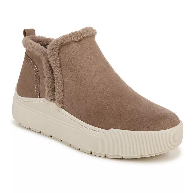 Dr. Scholls Time Off Yo Womens Cozy Ankle Boots Gray Grey Product Image