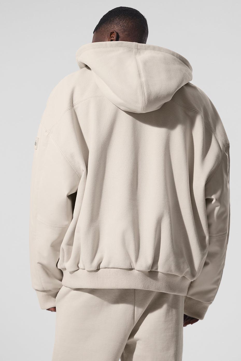 ALO | Select Hooded Bomber Jacket Beige Product Image