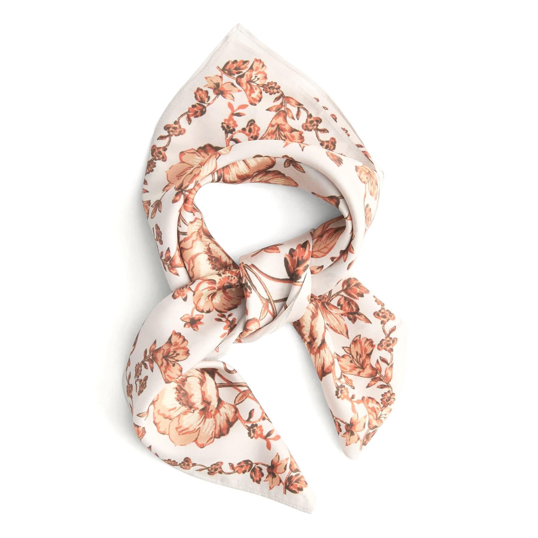 Vera Bradley Square Silk Scarf Women in Starry Paisley Coffee Bean Product Image