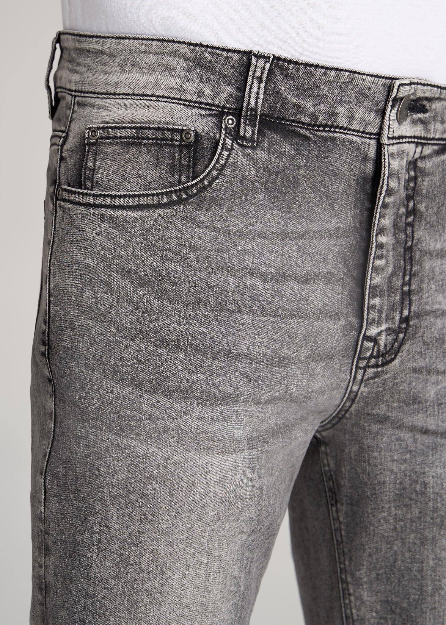 Dylan Slim Fit Jeans for Tall Men in Washed Faded Black Product Image