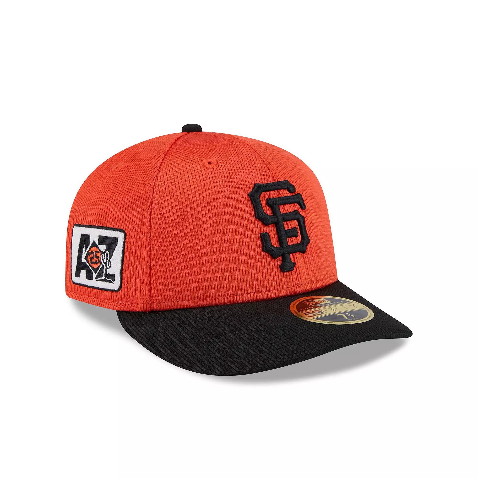 Men's New Era  Orange/Black San Francisco Giants 2025 Spring Training Low Profile 59FIFTY Fitted Hat, Size: 7 Product Image