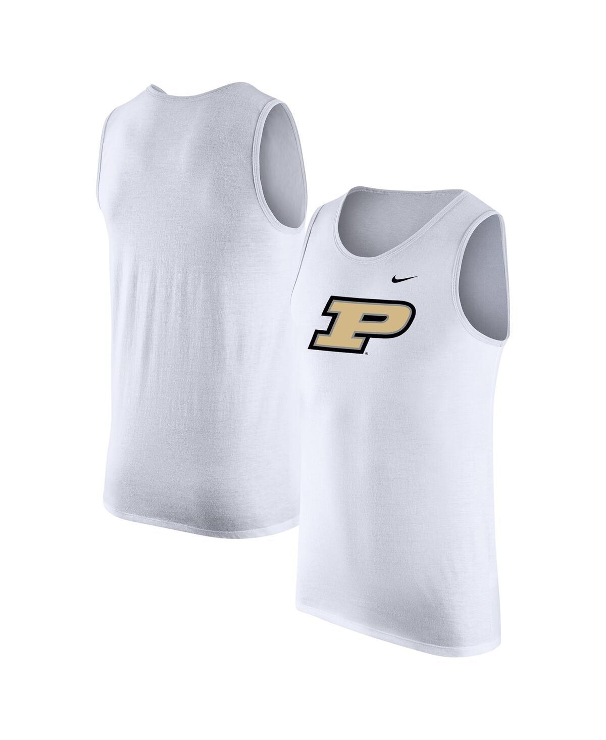 Men's Nike White Purdue Boilermakers Tank Top, Size: Medium Product Image