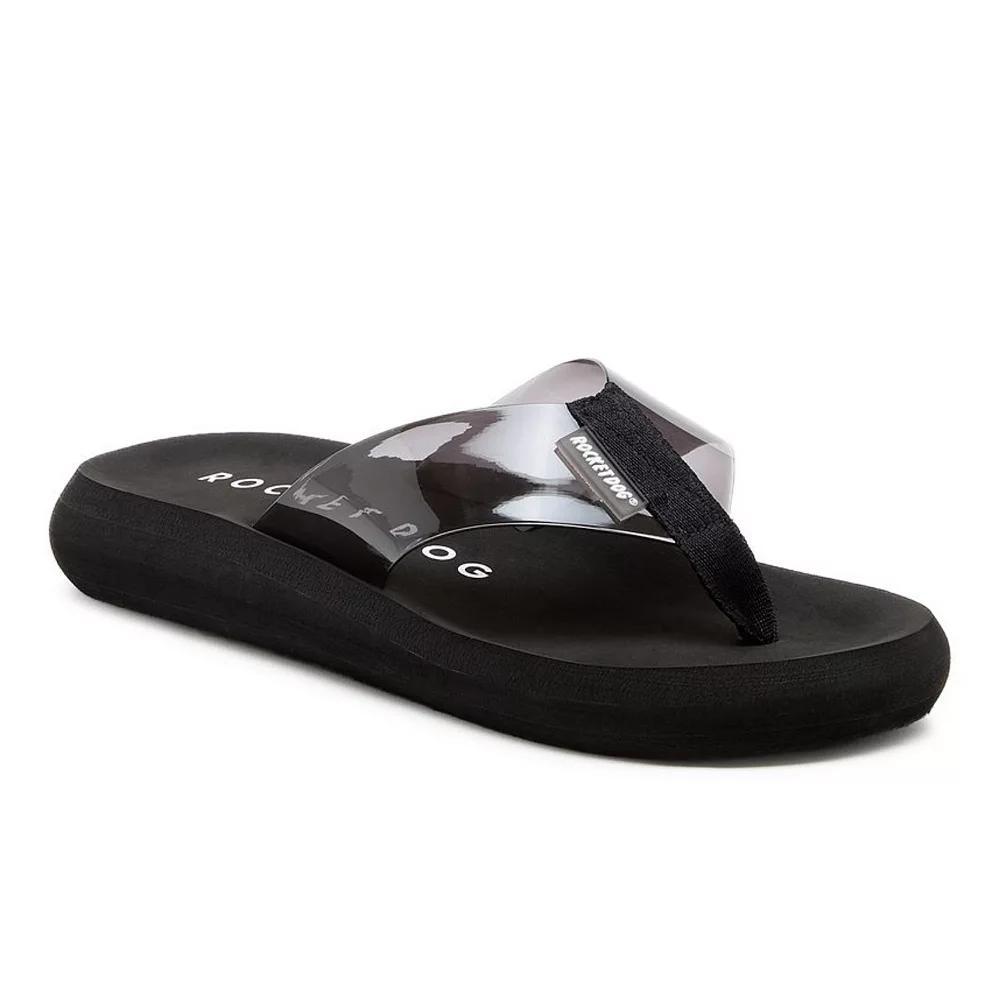 Rocket Dog Sunset Womens Flip-Flop Sandals Grey Product Image