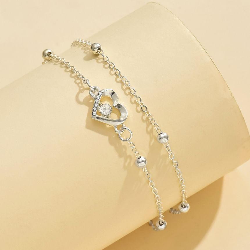 Heart Layered Anklet Product Image