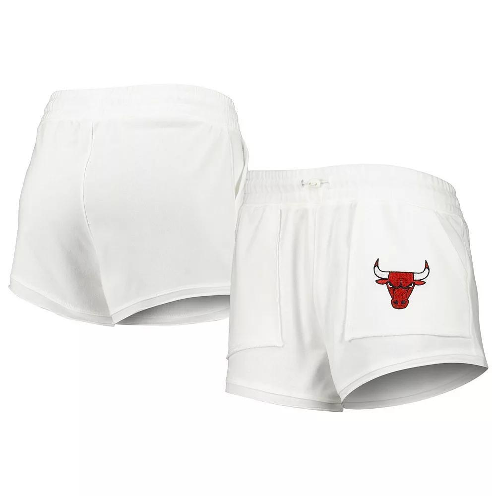 Women's Concepts Sport  White Chicago Bulls Sunray Shorts, Size: Small Product Image