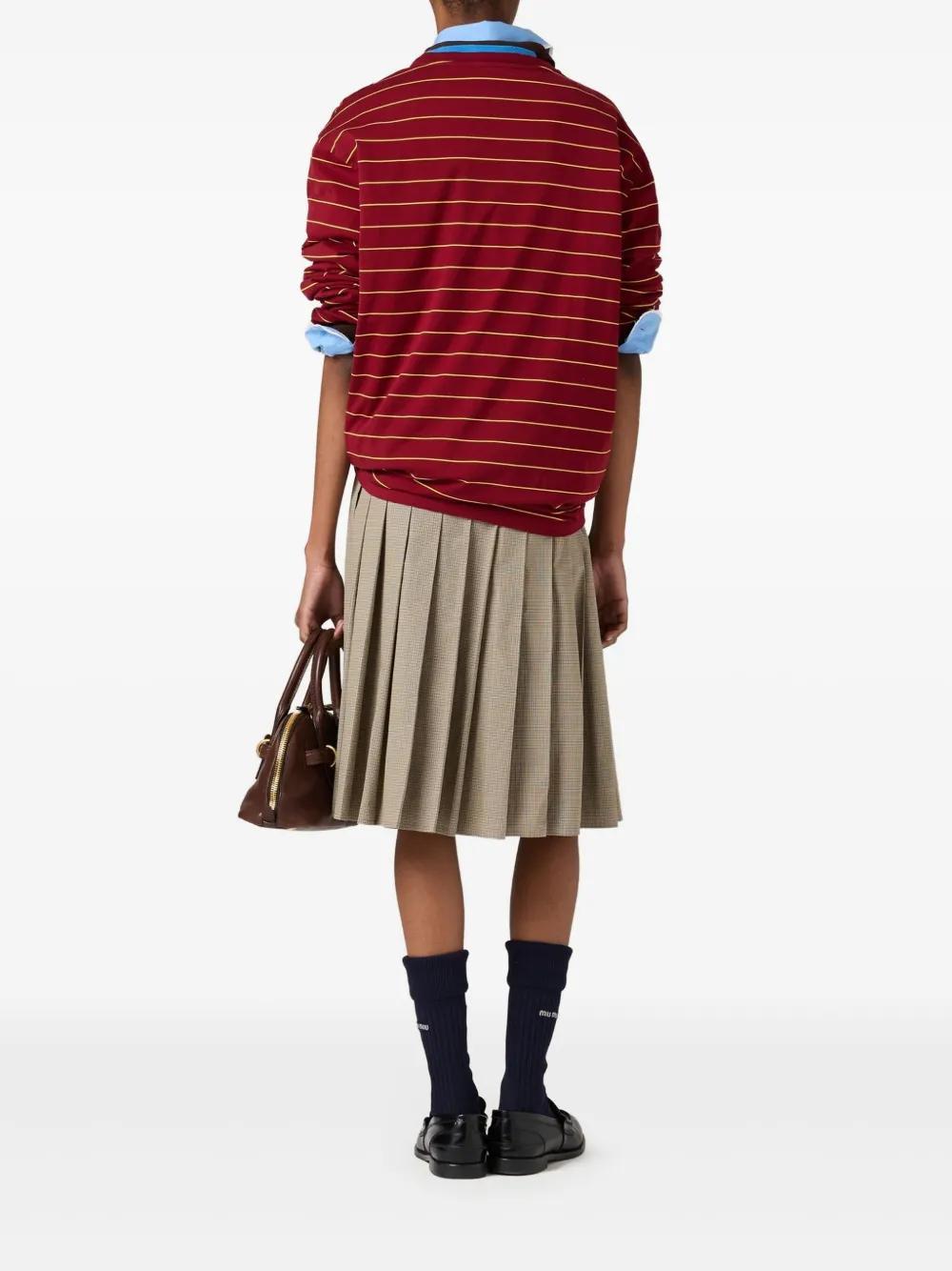 long-sleeved cotton T-shirt Product Image