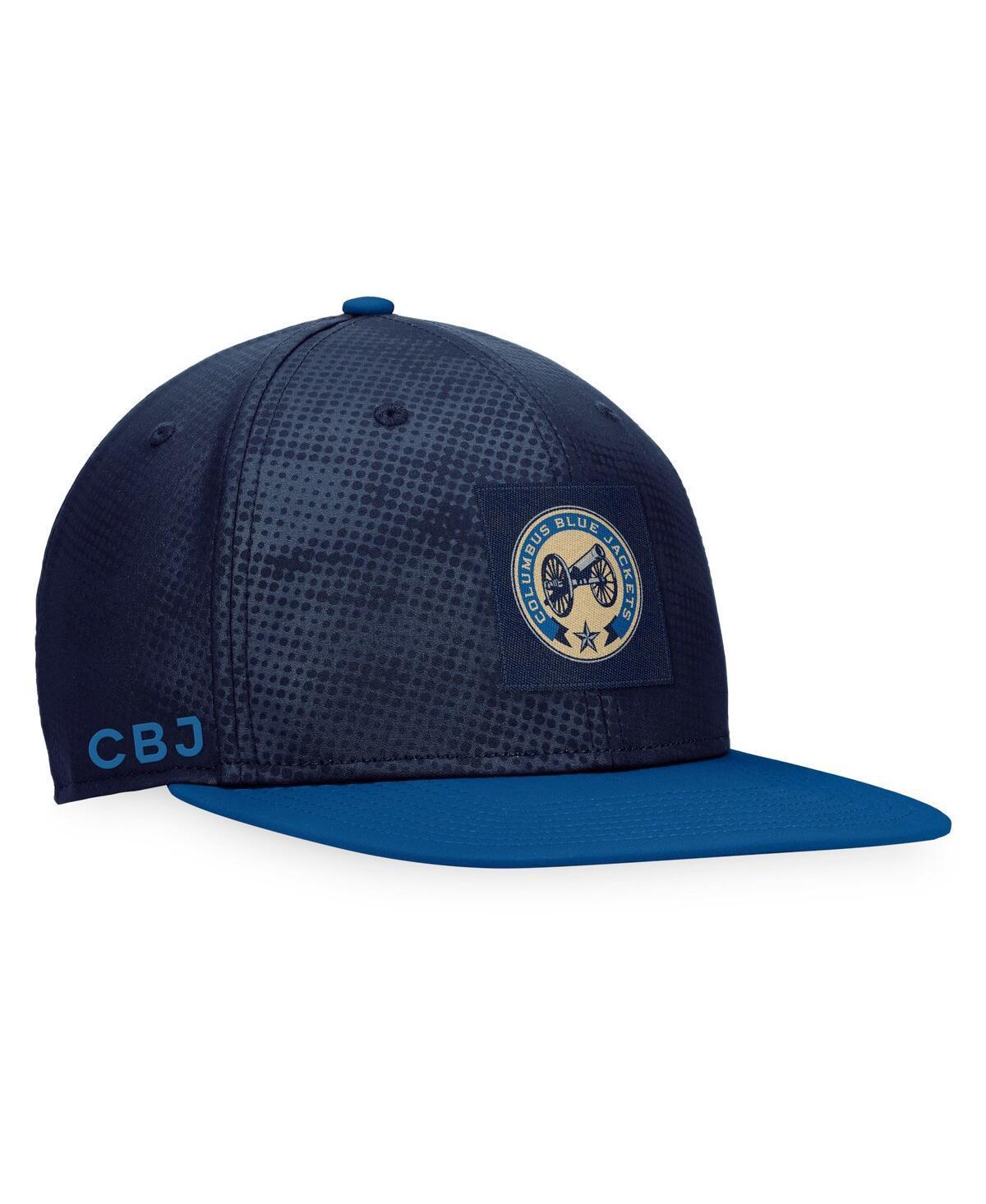 Mens Fanatics Branded /Blue Columbus Blue Jackets Authentic Pro Alternate Logo Snapback Hat Product Image