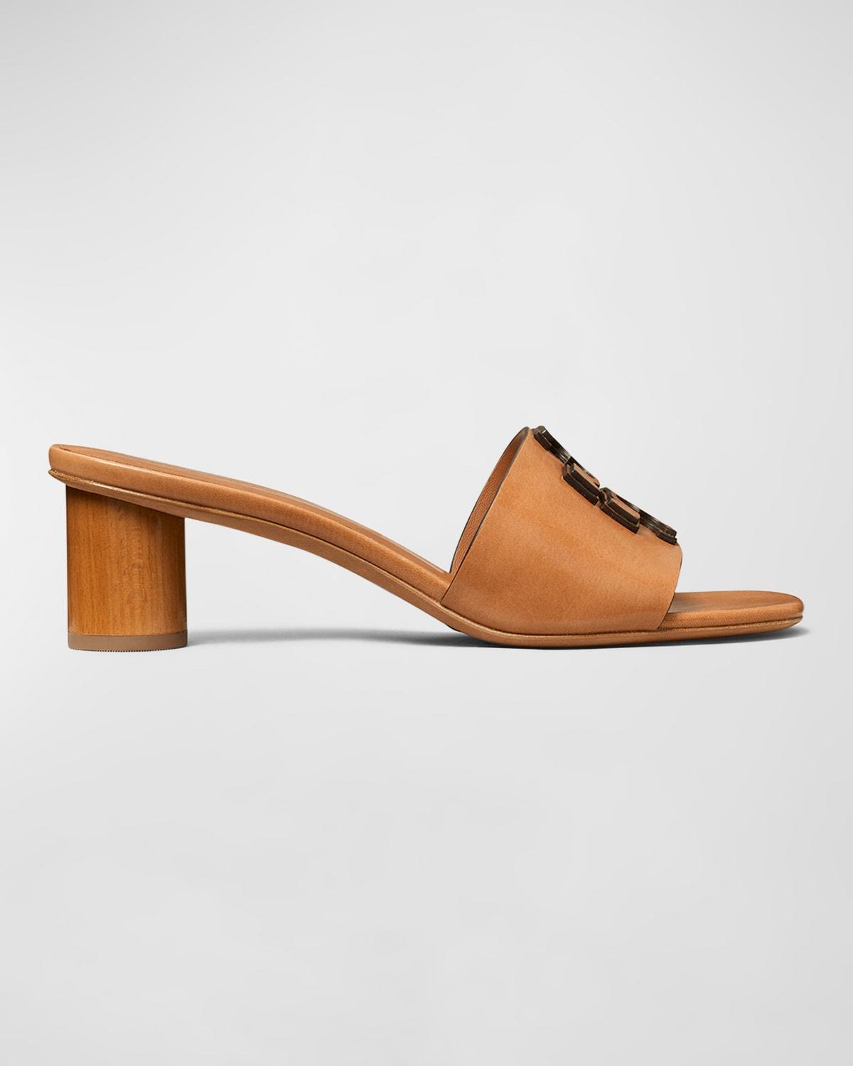 Ines Leather Logo Mule Sandals Product Image