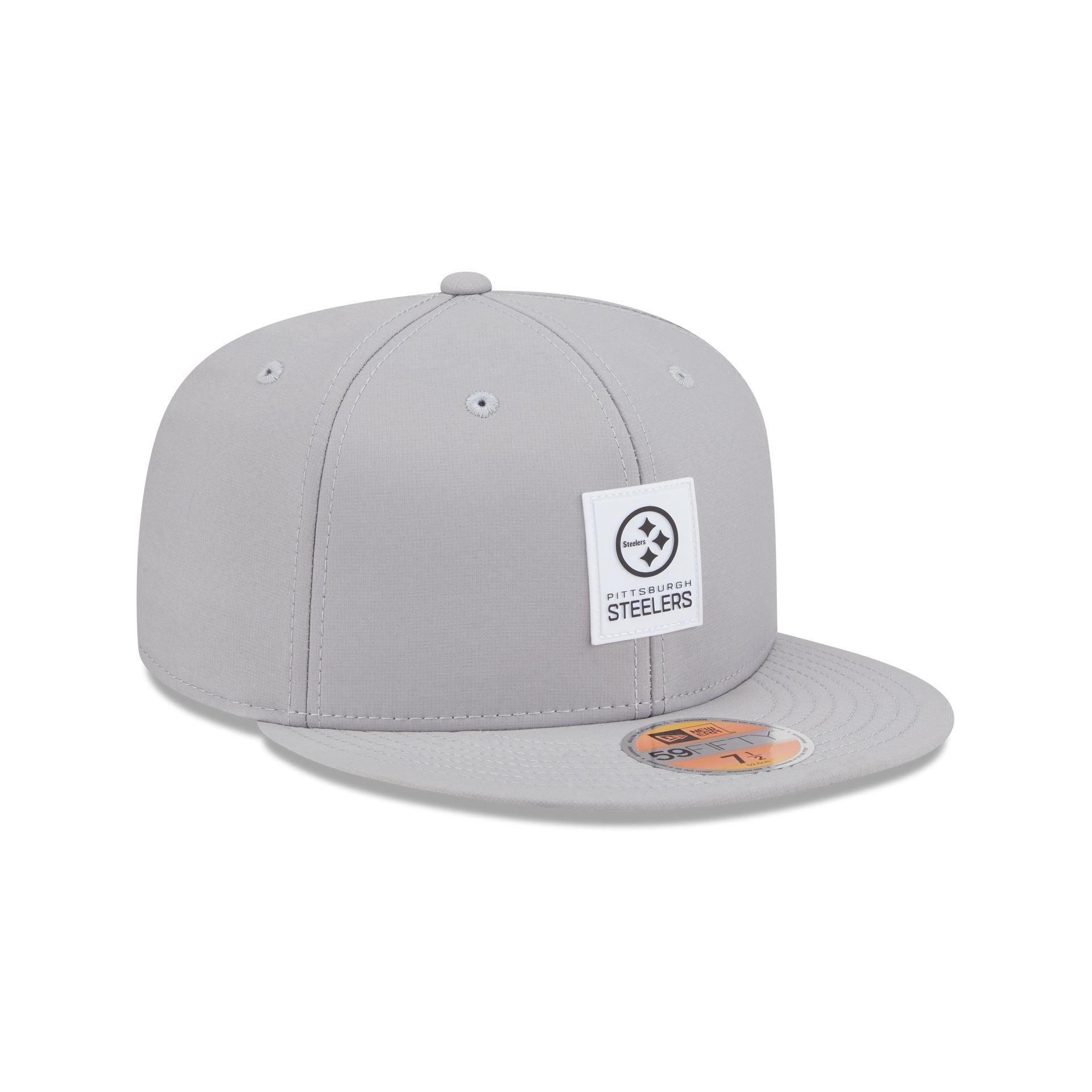 Pittsburgh Steelers 2025 Sideline Hot Weather Gray 59FIFTY Fitted Hat Male Product Image
