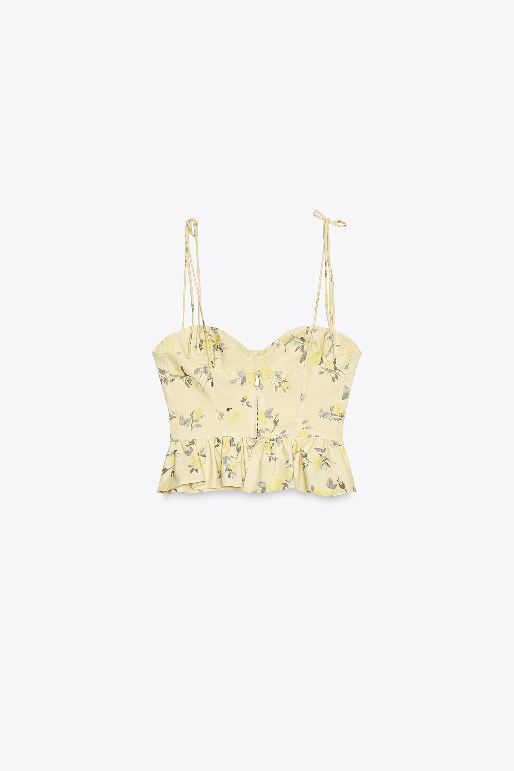 FLORAL POPLIN TOP Product Image