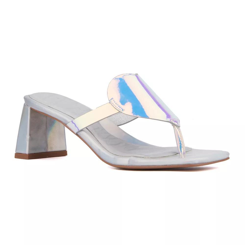 Olivia Miller Women's Lover Gurl Dress Sandals, Size: 9, Iridescent Product Image