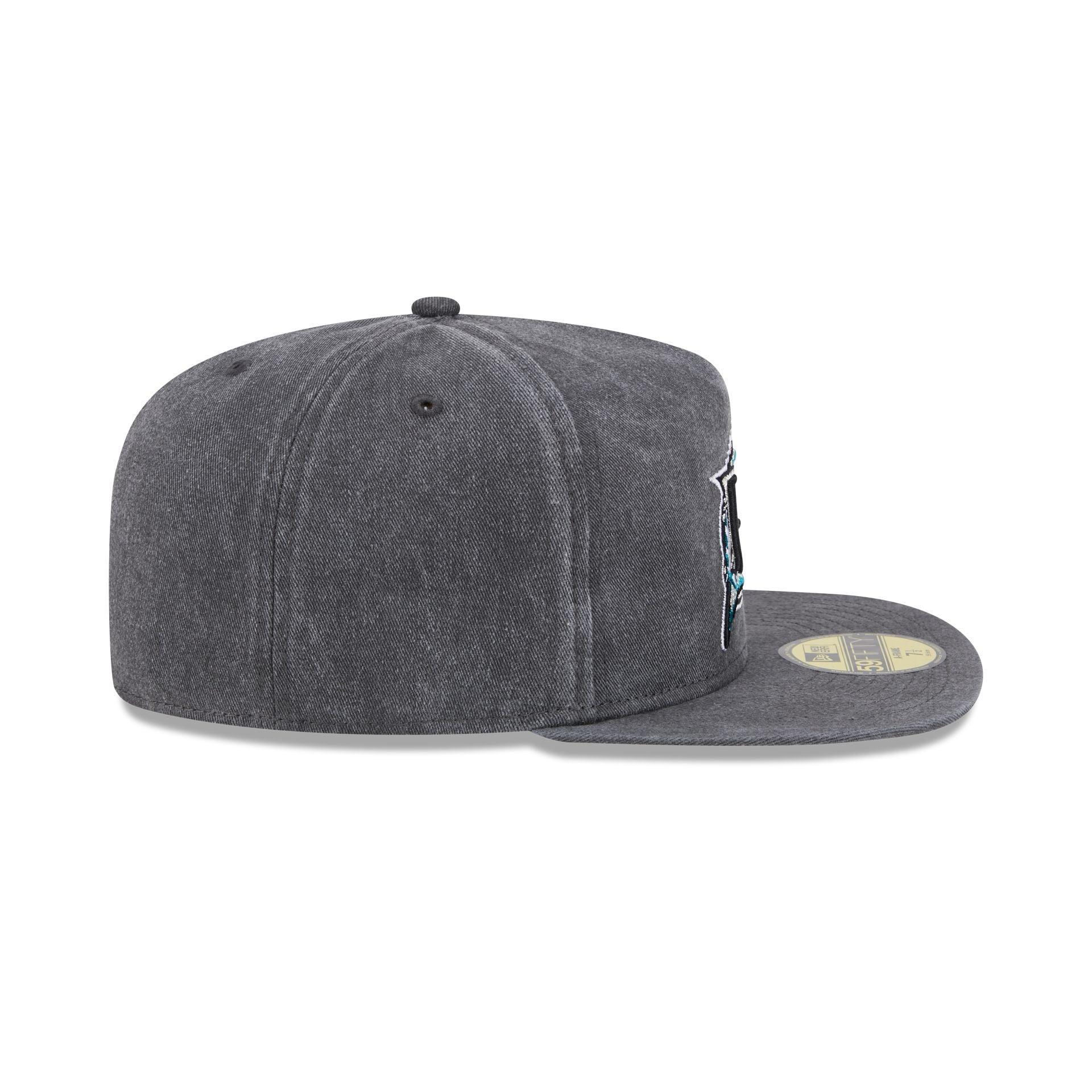 Miami Marlins Pigment Dye 59FIFTY A-Frame Fitted Hat Male Product Image
