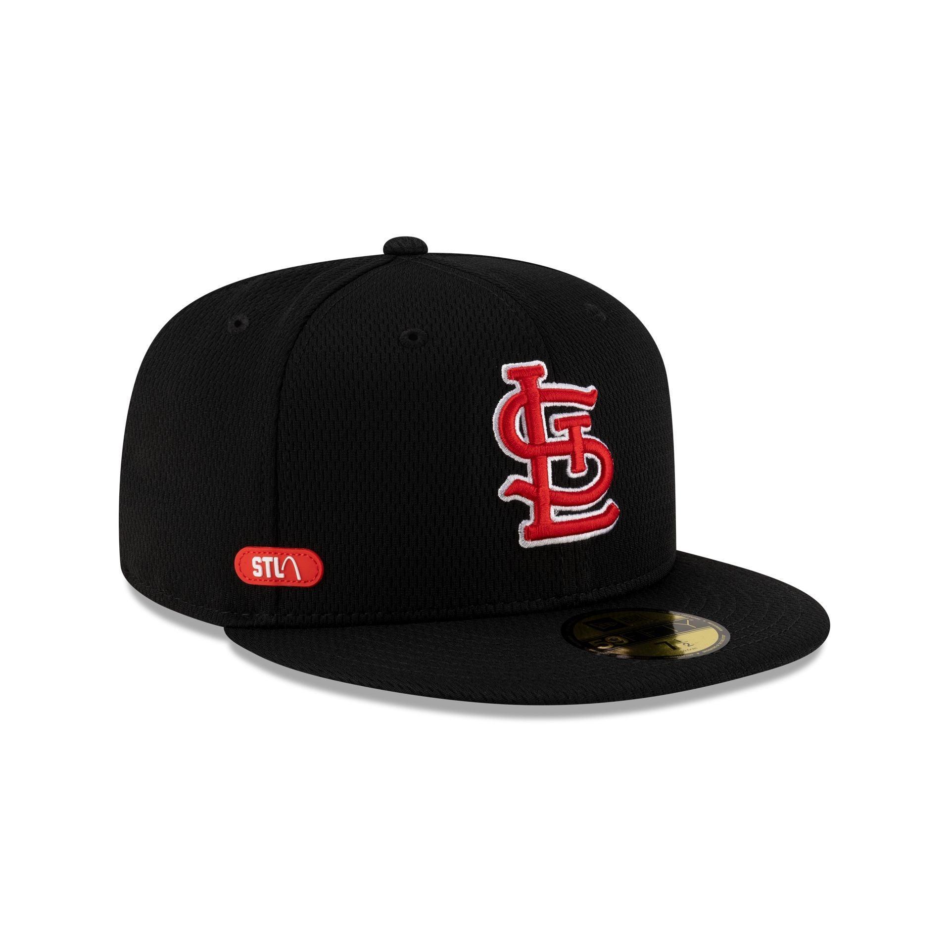 St. Louis Cardinals 2025 Clubhouse Black 59FIFTY Fitted Hat Male Product Image