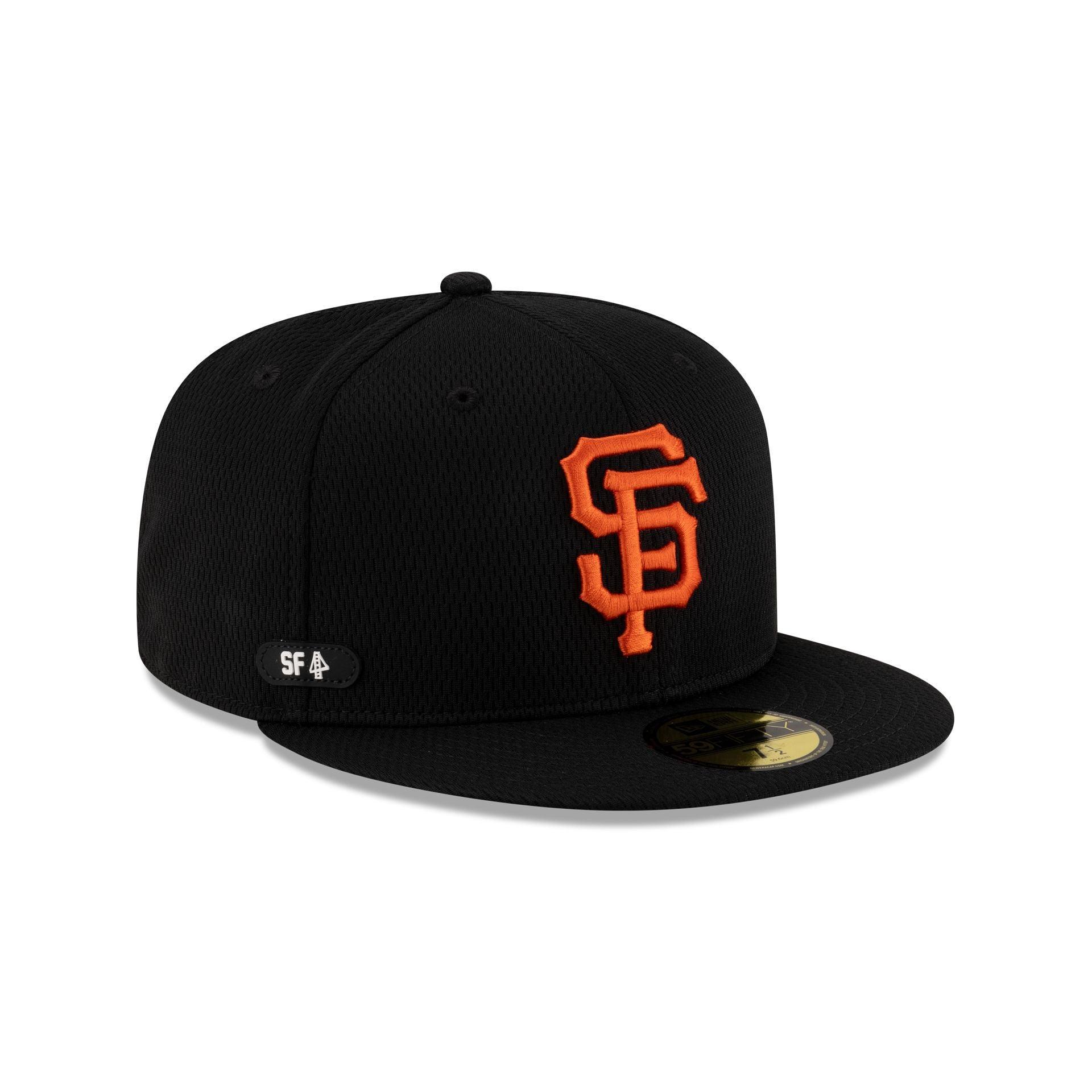 Atlanta Braves Black and White Basic 59FIFTY Fitted Hat Male Product Image
