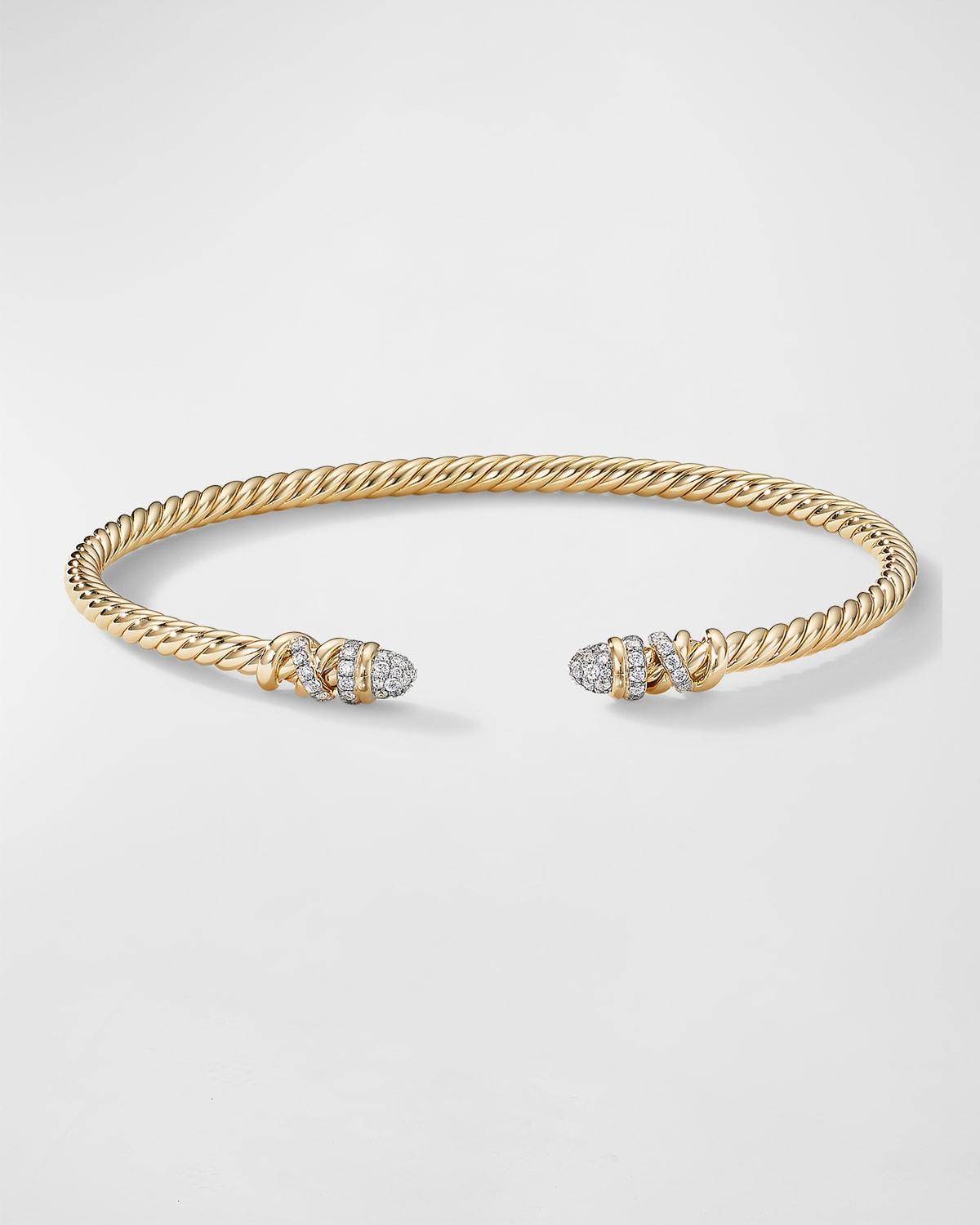 Womens Helena End Station Bracelet in 18K Yellow Gold with Diamonds Product Image