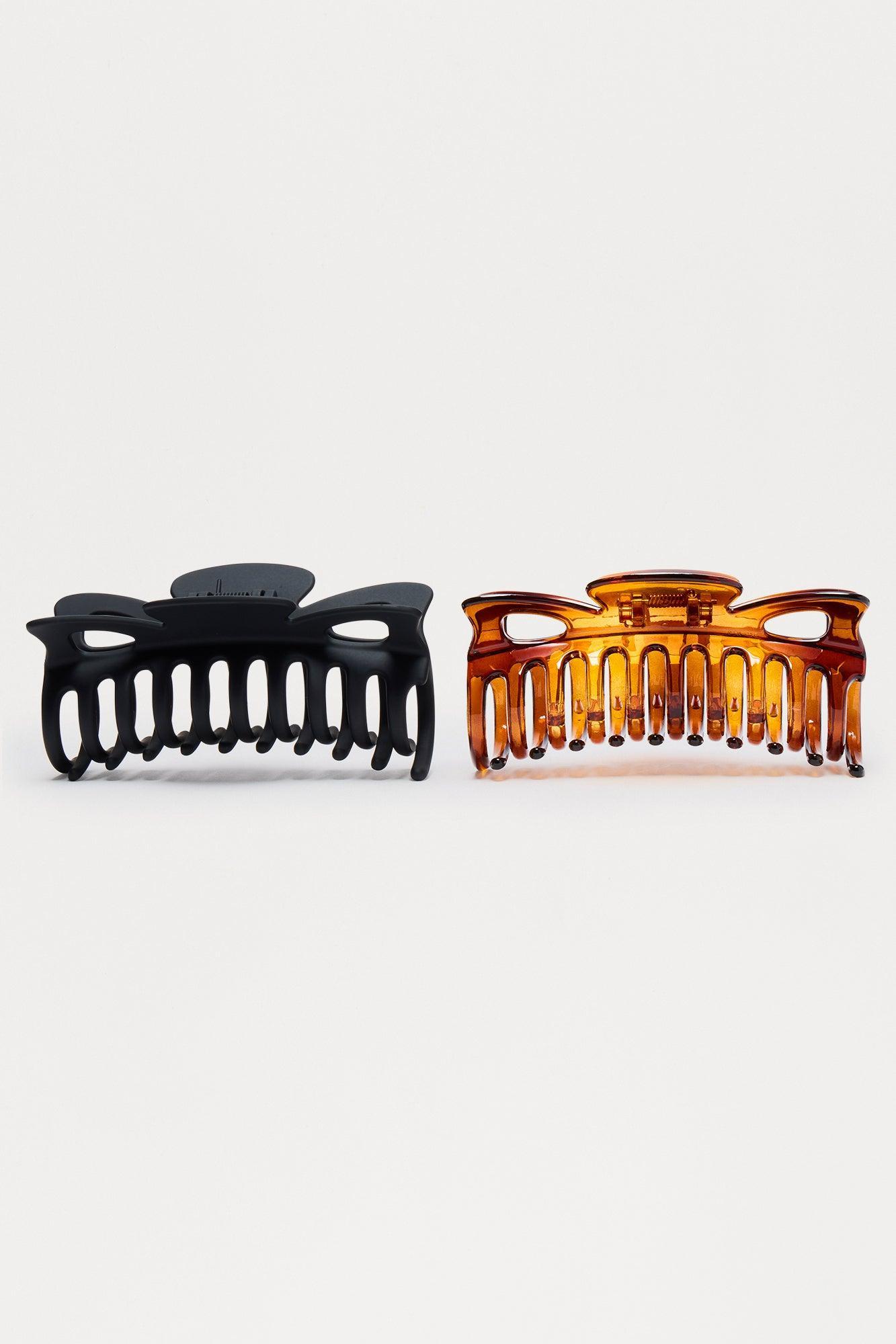 On The Go 2 Piece Claw Clip Set - Multi Color Product Image
