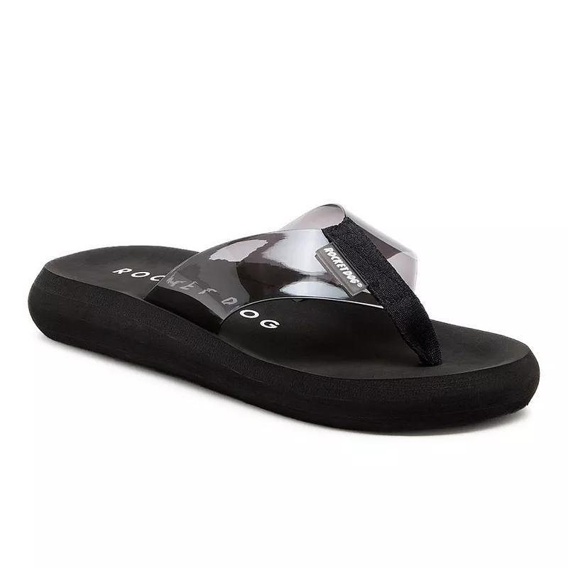 Rocket Dog Sunset Womens Flip-Flop Sandals Grey Product Image