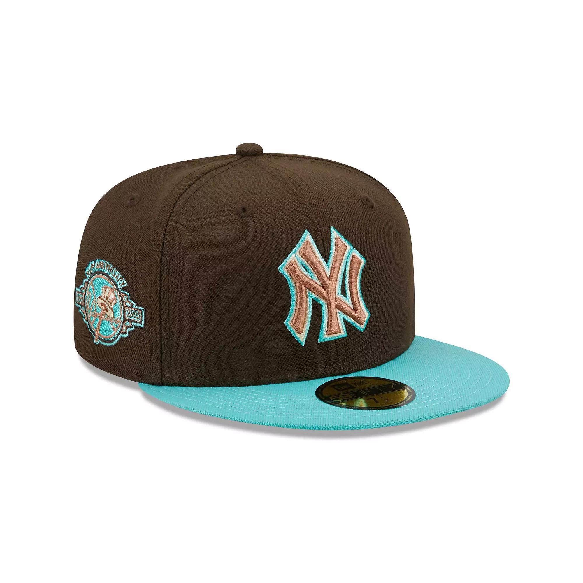 Men's New Era Brown/Mint New York Yankees  Walnut Mint 59FIFTY Fitted Hat, Size: 7 3/4 Product Image