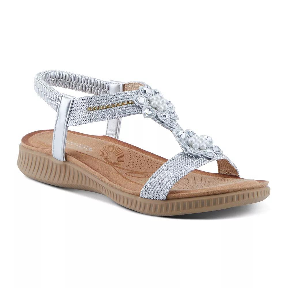 Patrizia Shikoba Women's Strappy Flat Sandals, Size: 41, Silver Product Image
