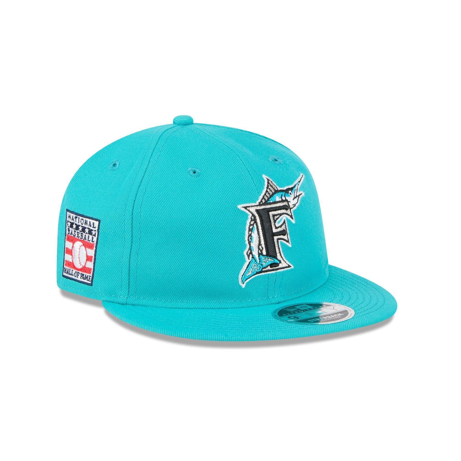 Miami Marlins Hall of Fame 2025 Retro Crown 9FIFTY Snapback Hat Male Product Image