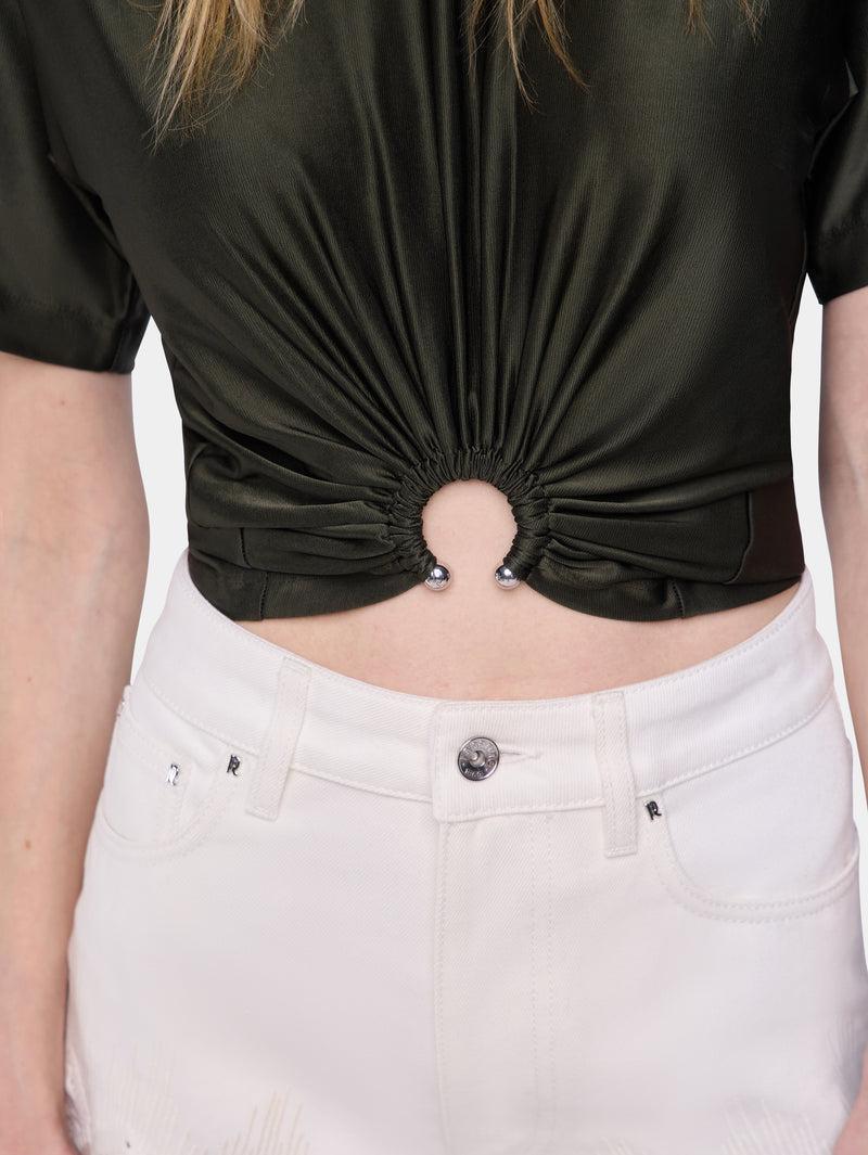 CROPPED T-SHIRT IN JERSEY Product Image