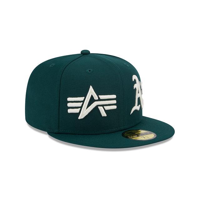 Alpha Industries X Oakland Athletics Dual Logo 59FIFTY Fitted Hat Male Product Image