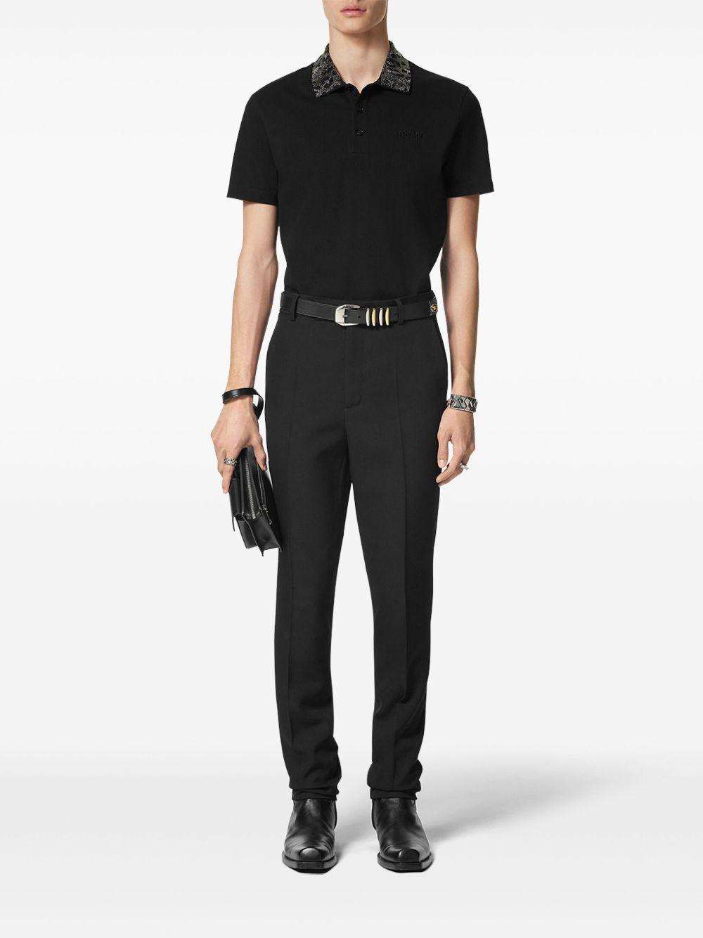 crystal-embellished polo shirt Product Image