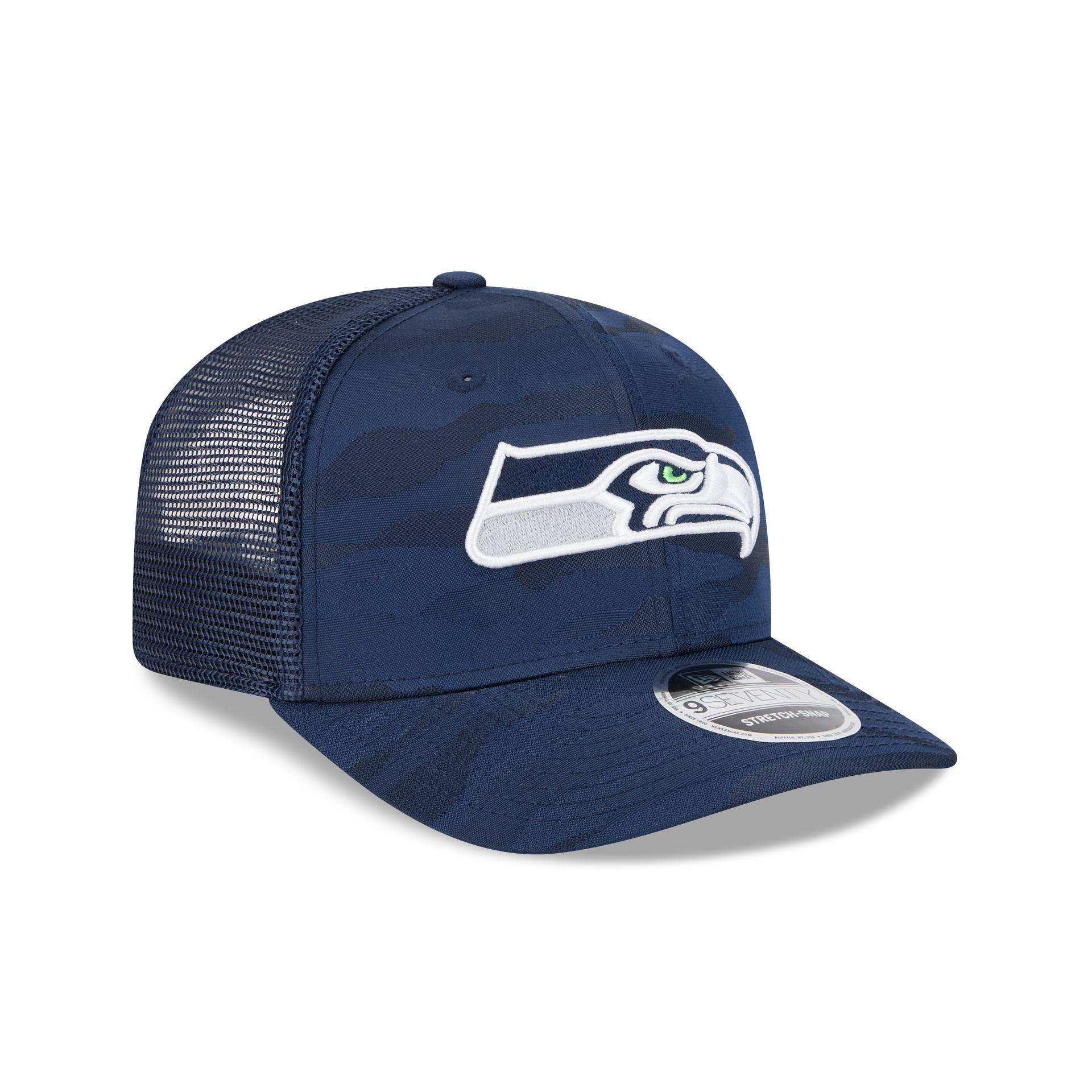 Seattle Seahawks Camo 9SEVENTY Trucker Stretch-Snap Hat Male Product Image