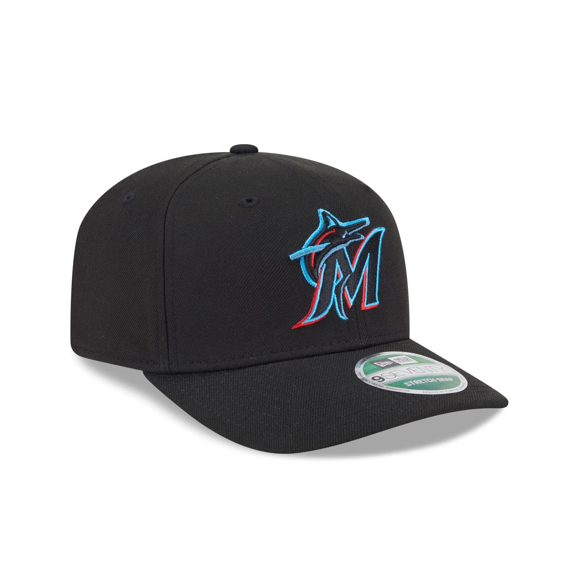 Miami Marlins Game 9SEVENTY Stretch-Snap Hat Male Product Image