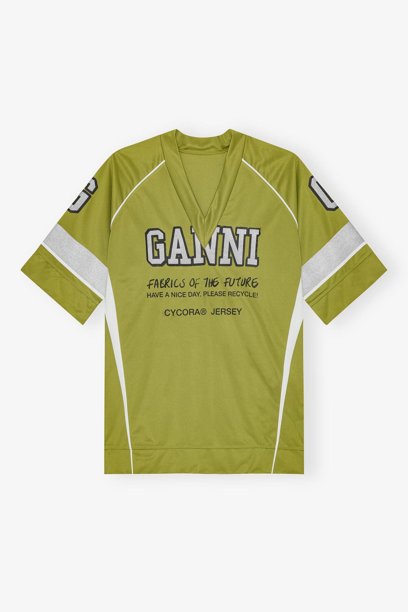 Green Future Mesh Oversized T-shirt Product Image