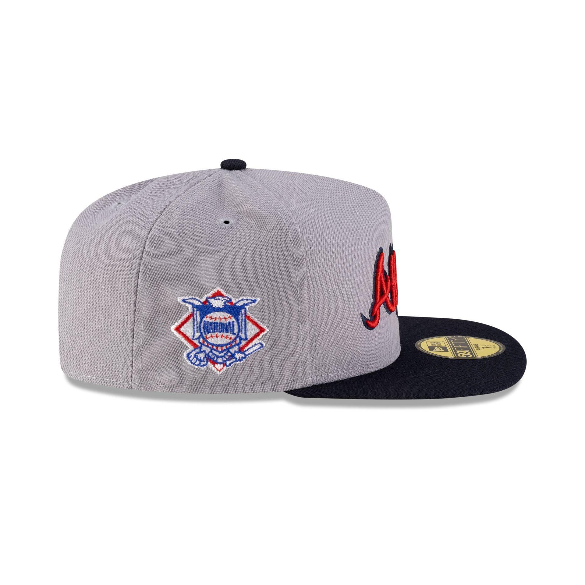 New York Knicks Navy Denim 59FIFTY A-Frame Fitted Hat Male Product Image