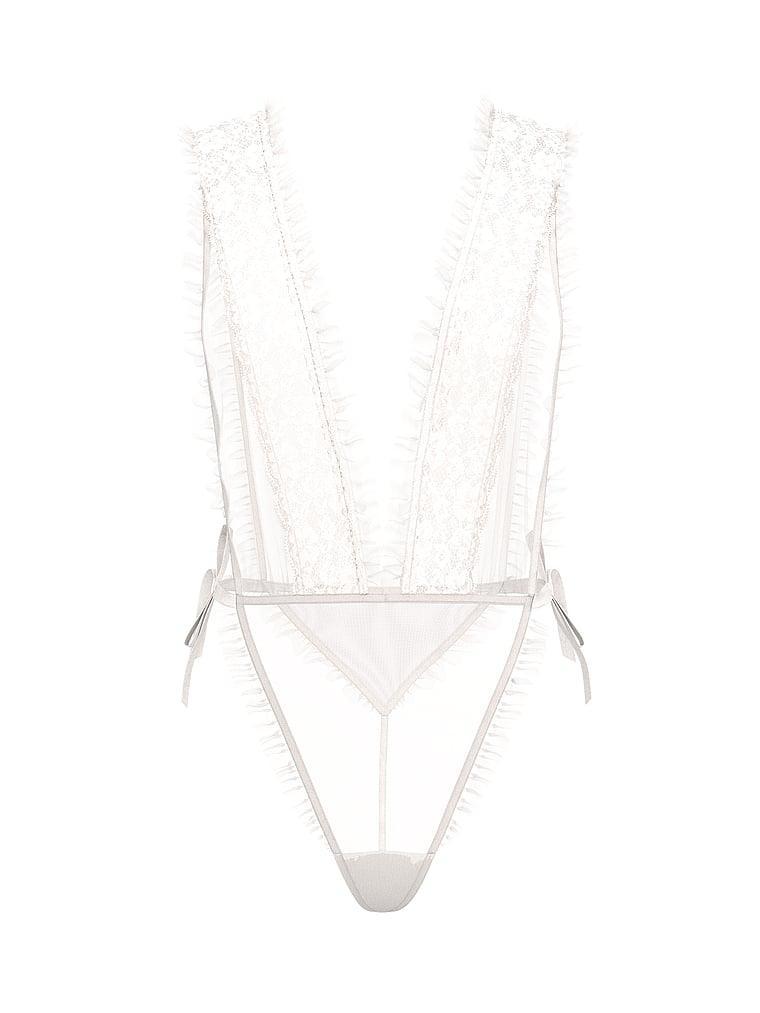 Dare to Dream Lace Sheer High-Leg Teddy Product Image