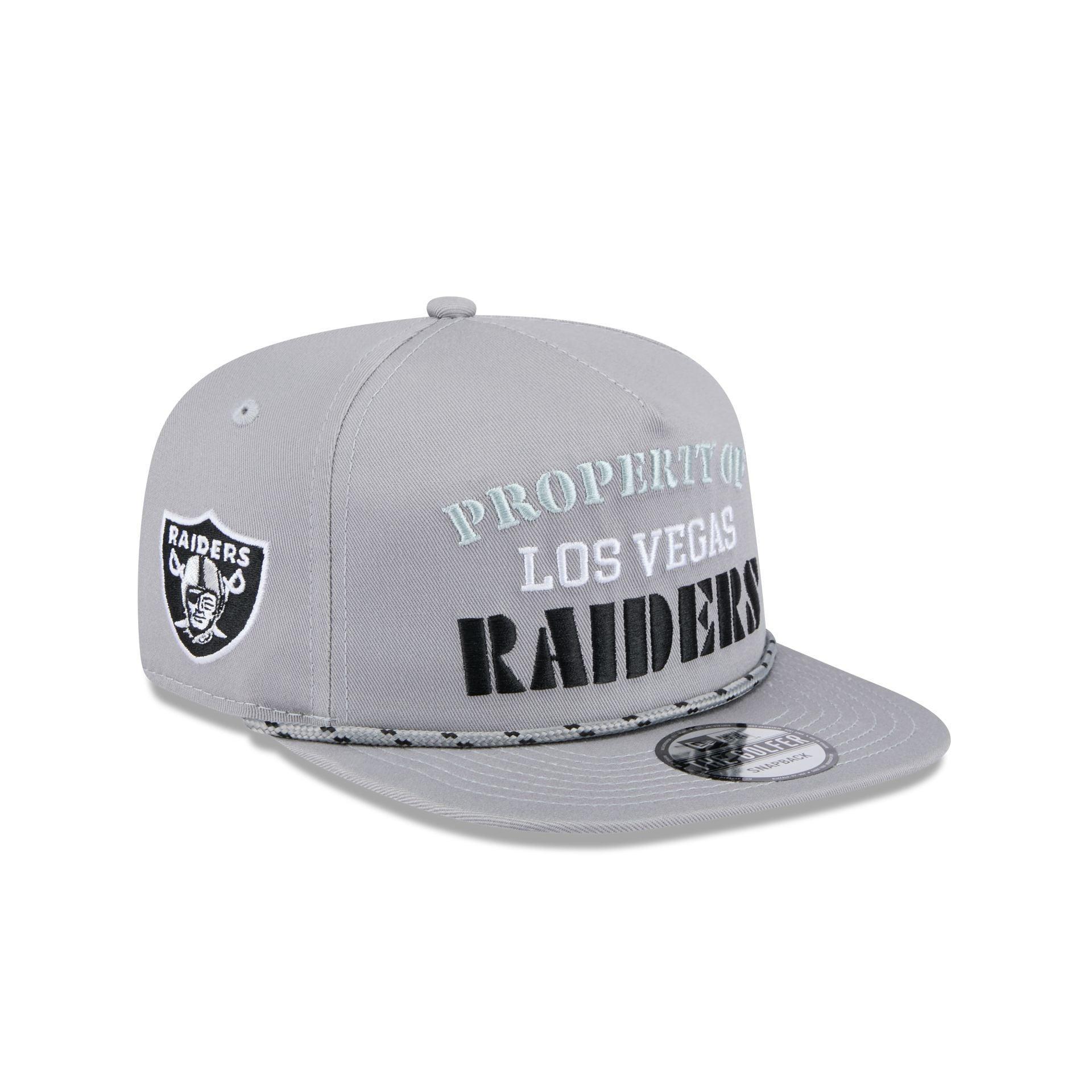 Las Vegas Raiders Vintage Gray Rope Golfer Hat Male Product Image