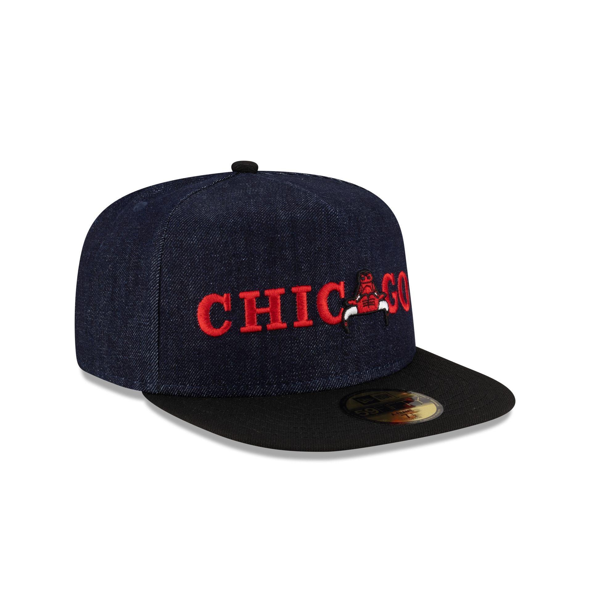 Golden State Warriors Navy Denim 59FIFTY A-Frame Fitted Hat Male Product Image