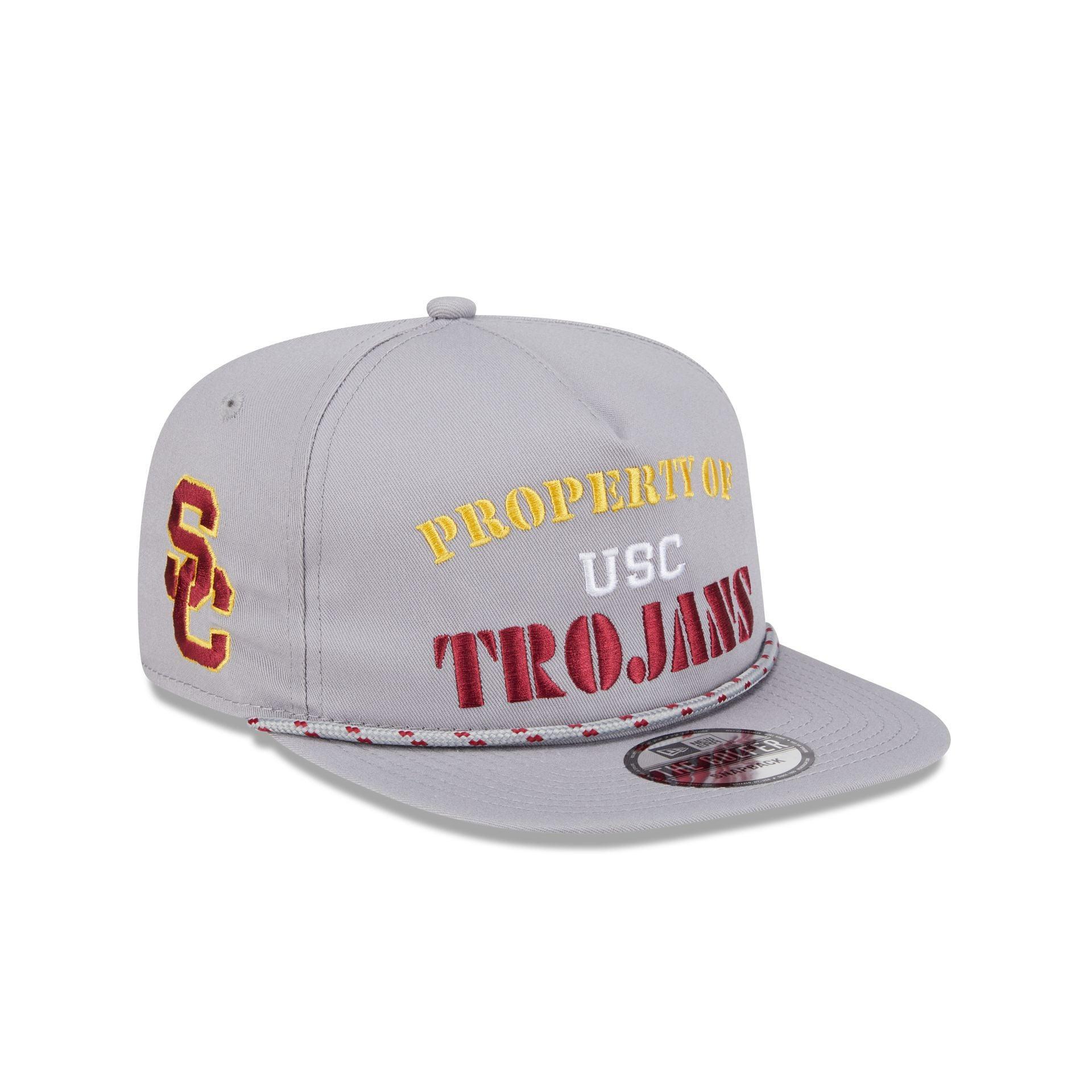 USC Trojans Vintage Gray Rope Golfer Hat Male Product Image