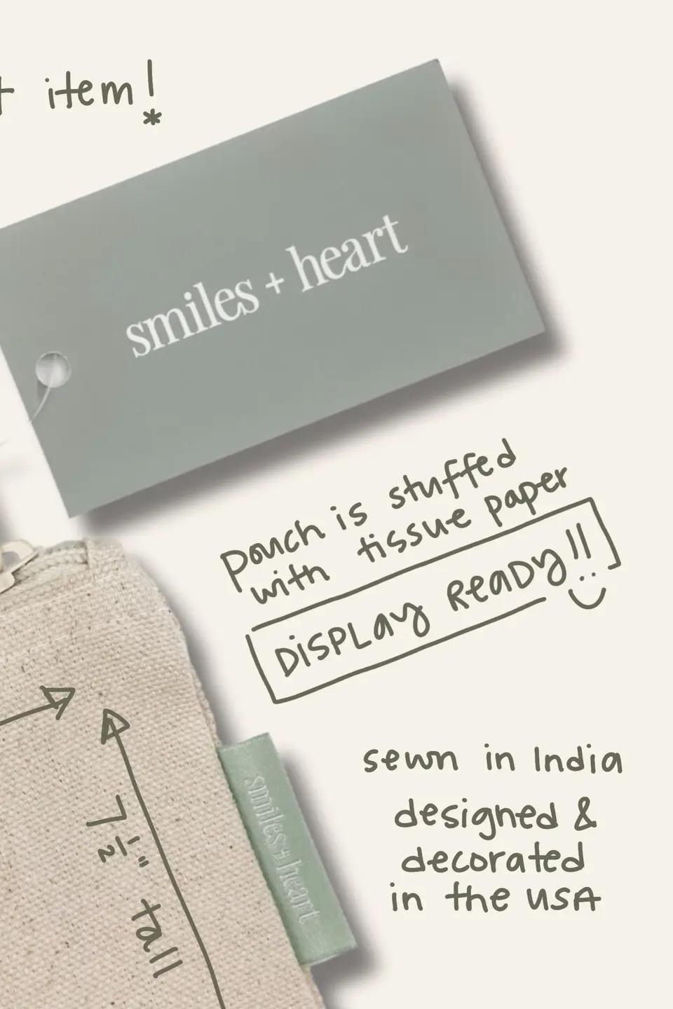 Love Large Canvas Zipper Pouch Product Image