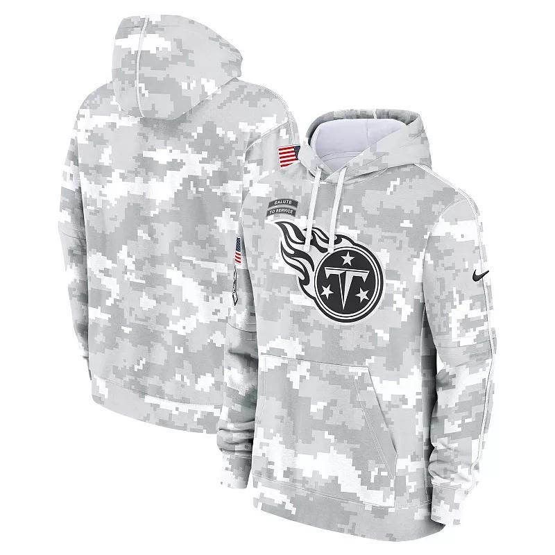 Men's Nike Arctic Camo Tennessee Titans 2024 Salute to Service Club Fleece Pullover Hoodie, Size: Medium, Team Product Image