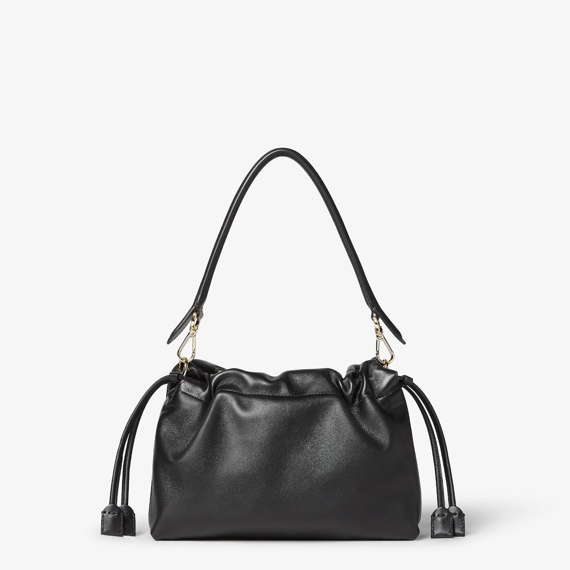 Mamma Baguette MediumBlack nappa leather bag Product Image
