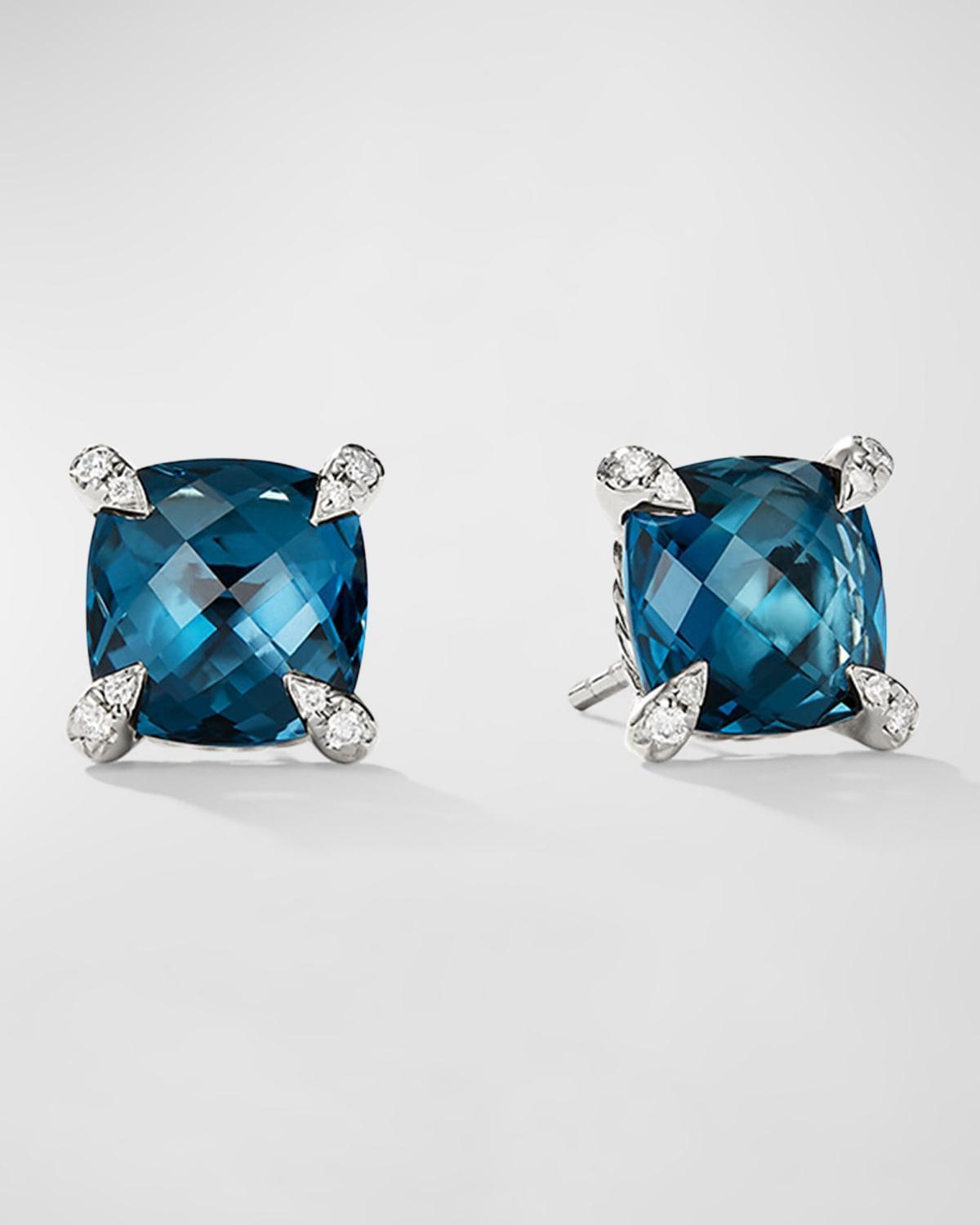 David Yurman Chatelaine Stud Earrings with Amethyst and Diamonds Product Image