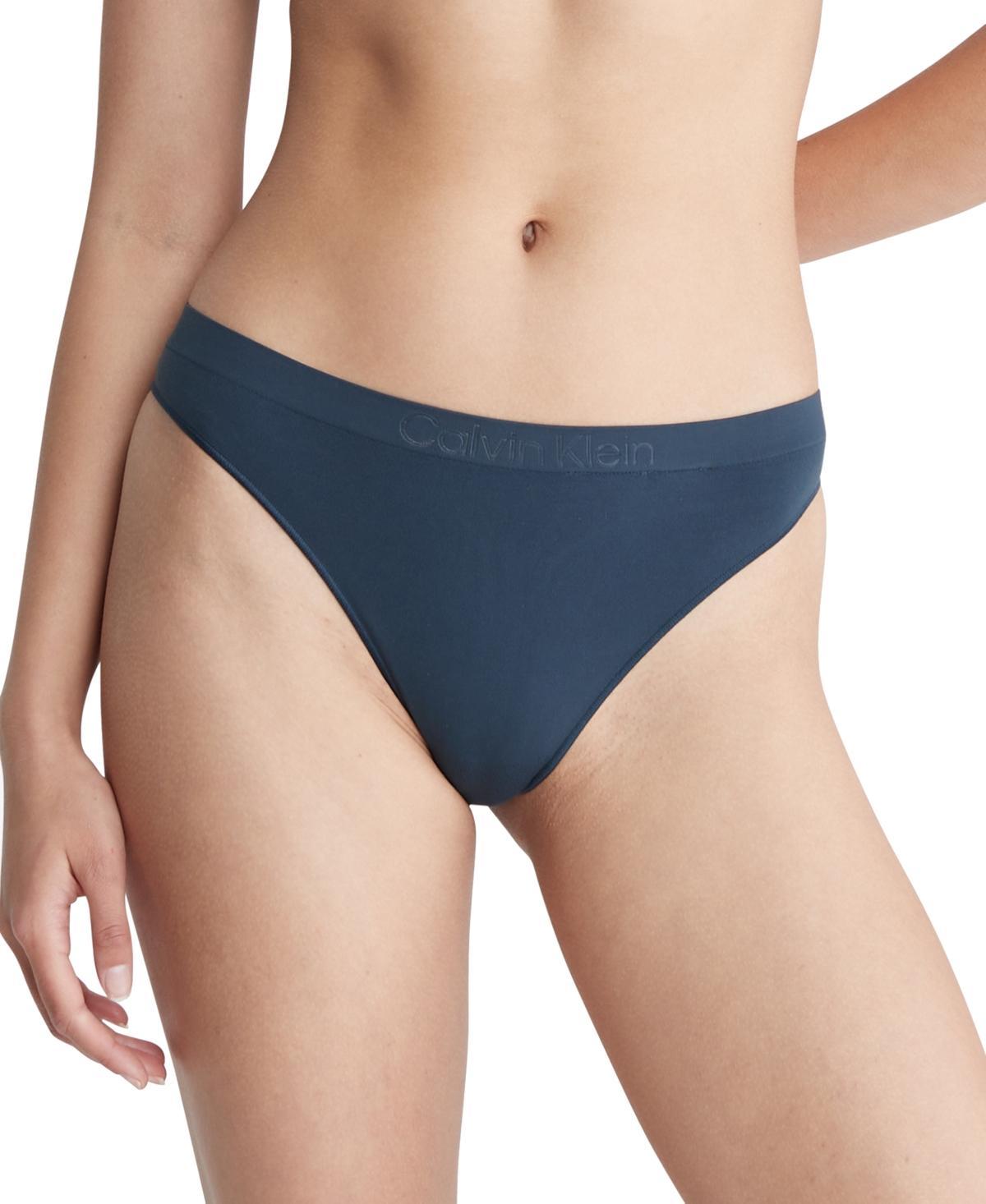 Calvin Klein Women's Bonded Flex Thong - Yellow - XL Product Image