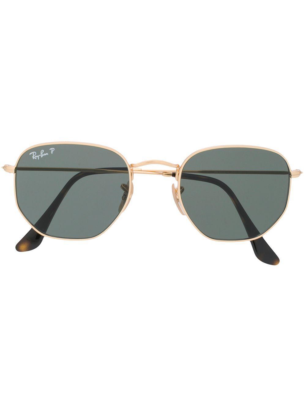 hexagonal frame polarised sunglasses Product Image