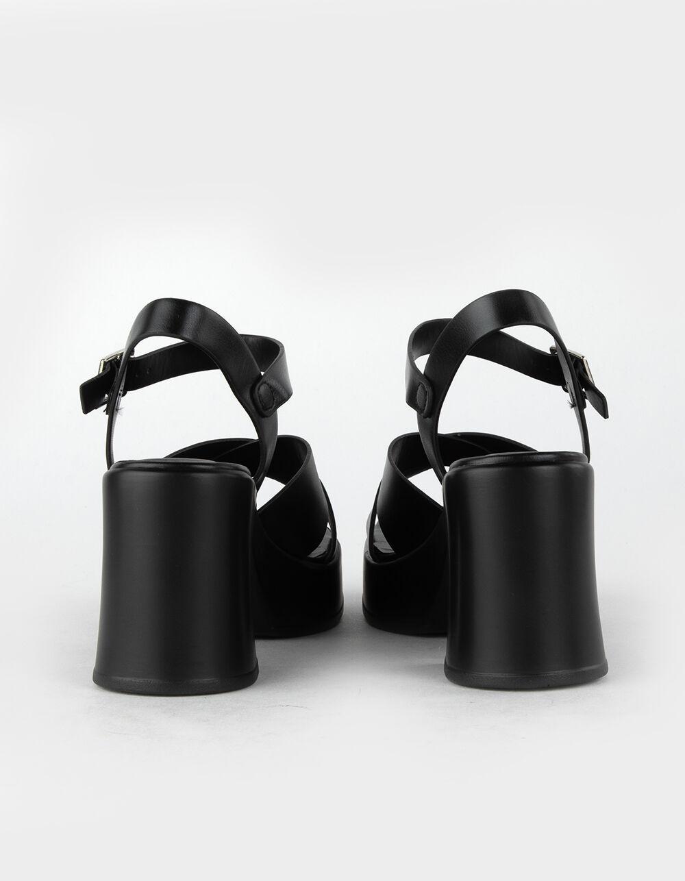 SODA Touch Womens Platform Heel Sandals - BLACK Product Image