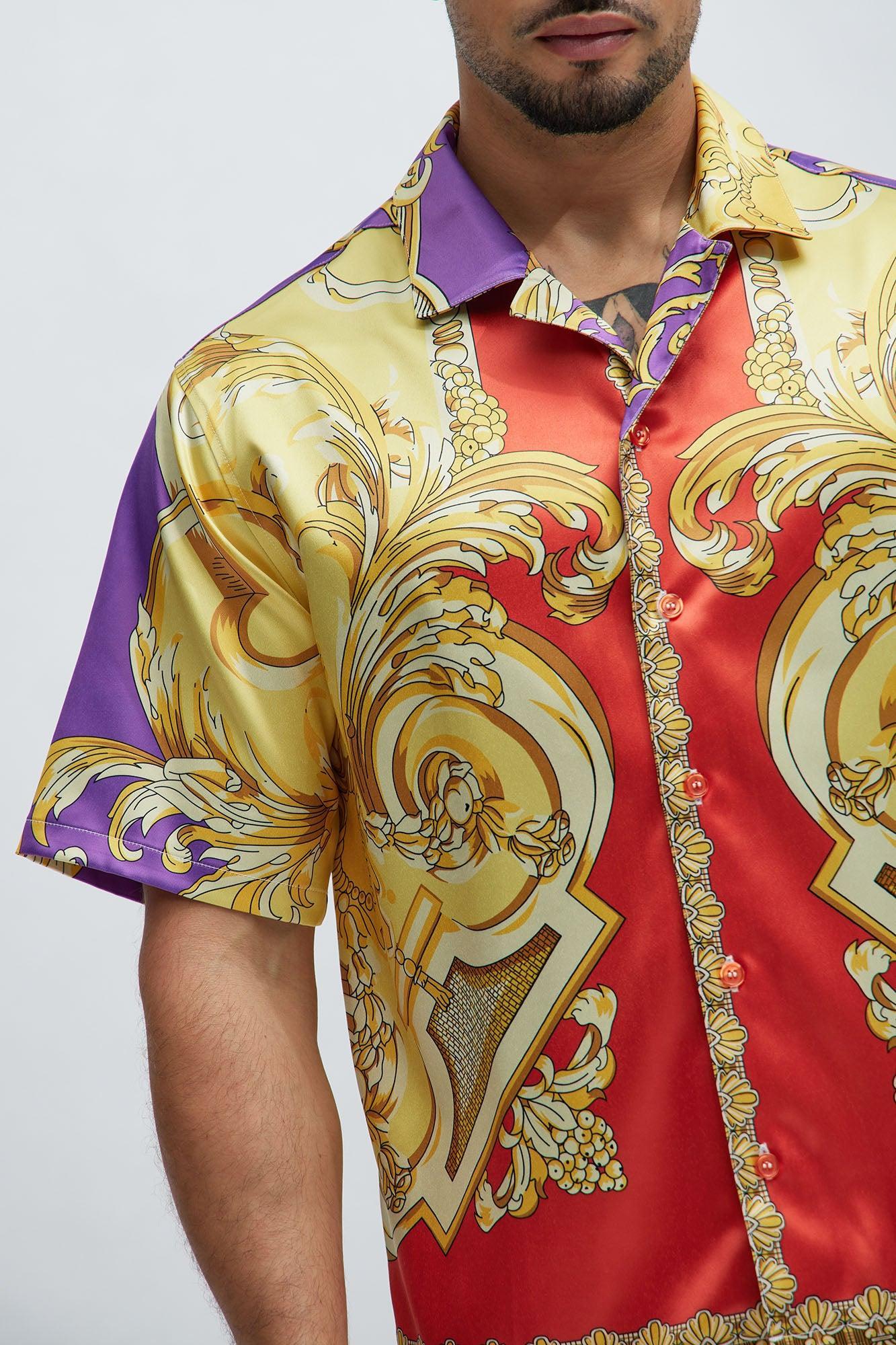 Fairside Baroque Shirt - Yellow/combo Product Image