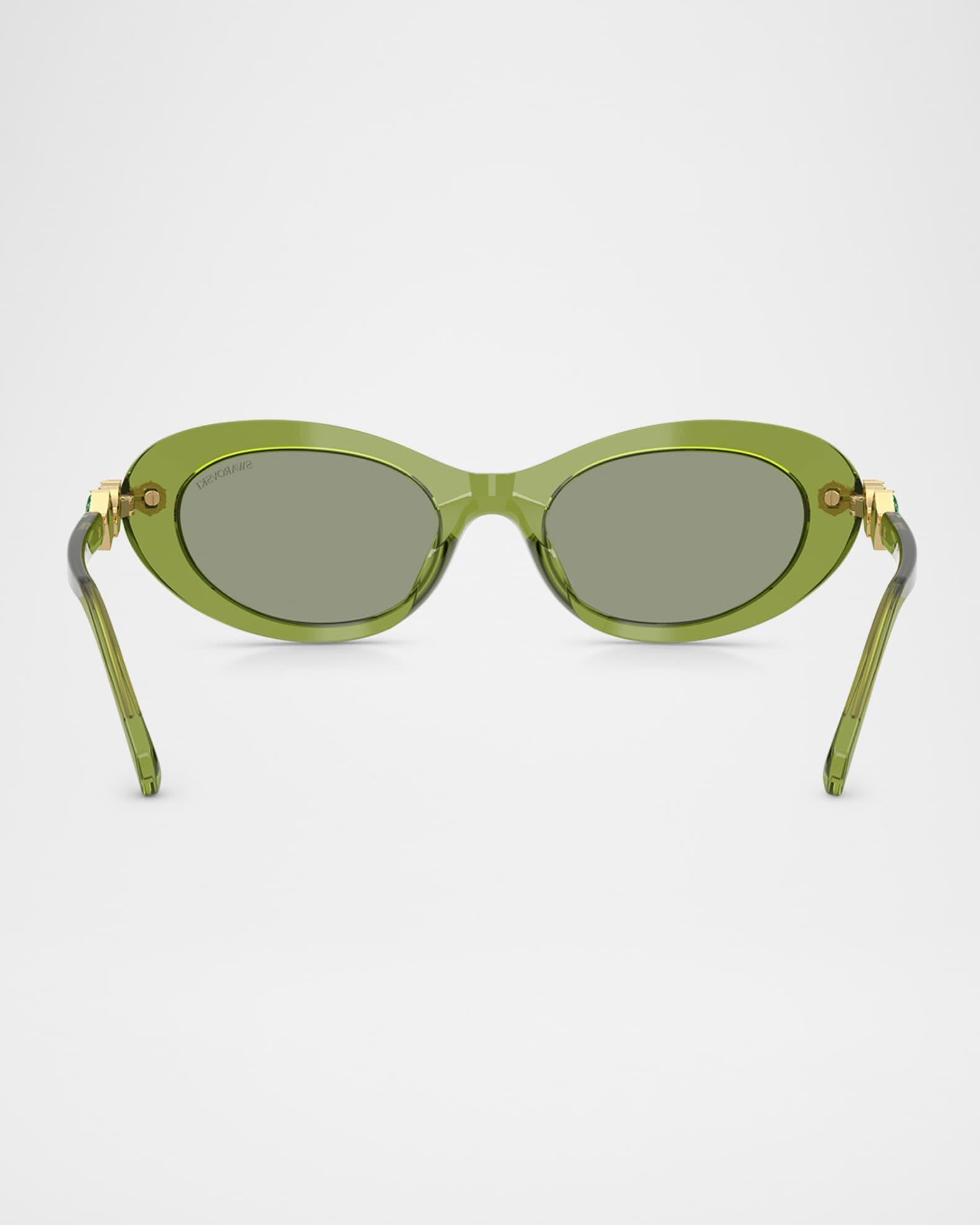 SK6042 Oval Embellished Sunglasses Product Image