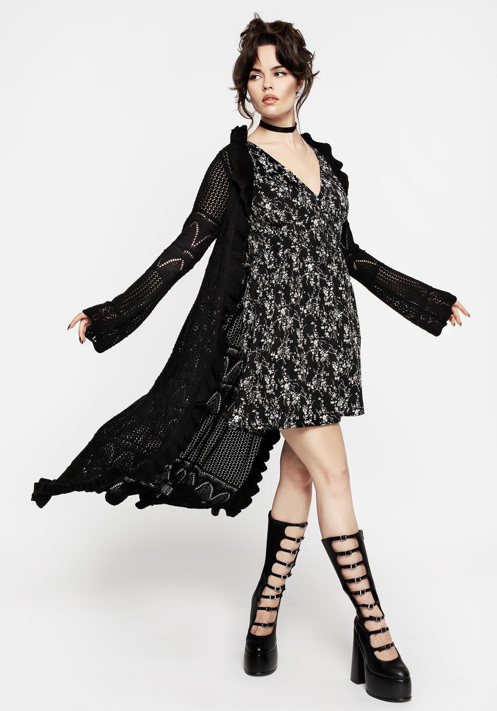 Alexis Ruffle Longline Cardigan Product Image